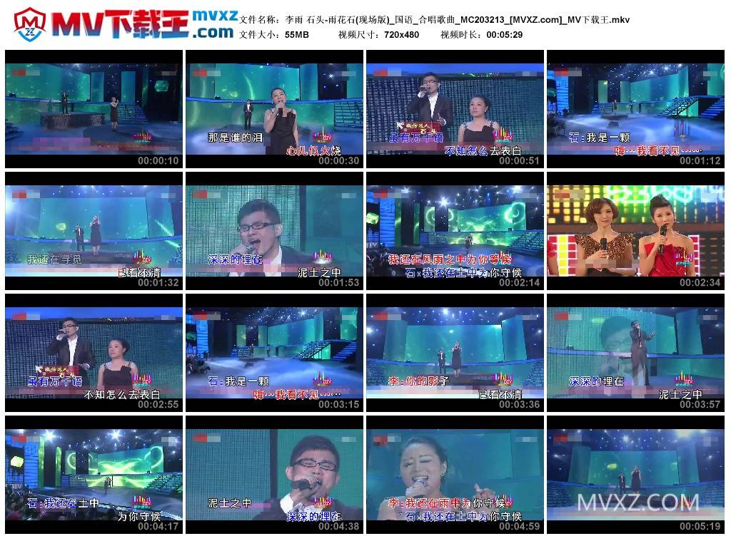 李雨 石头-雨花石(现场版)_国语_合唱歌曲_MC203213